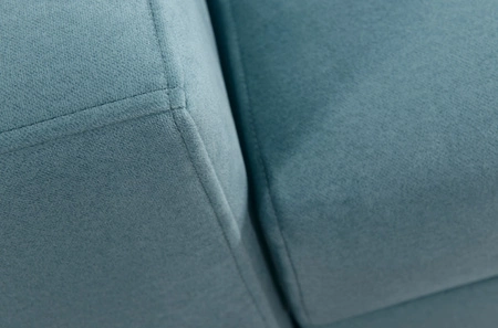 Sofa z funkcją spania Kelly brązowa stylowa sofa do salonu o prostym designie regulowane zagłówki welurowa tkanina