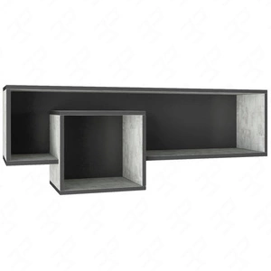 Półka wisząca Nano 110 cm grafit / enigma nowoczesny design mebla wysoka jakość obrzeża półki wykończone specjalną okleiną