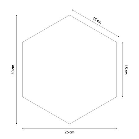 Panel tapicerowany Heksagon 30x26 cm czarny stylowy panel ścienny welurowa tkanina modna dekoracja każdego wnętrza