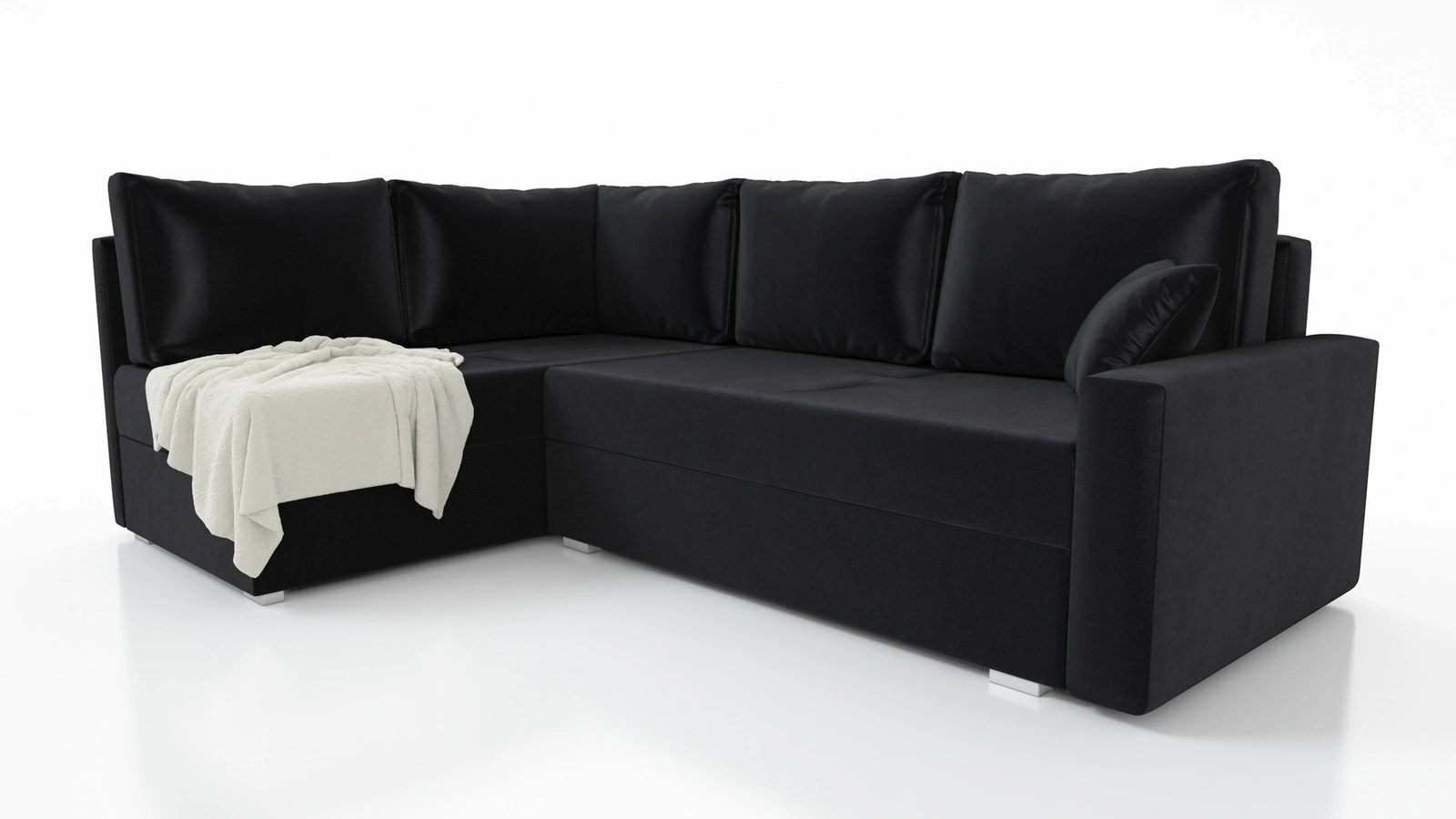 Narożnik z funkcją spania Nofi Narożniki do salonu Nowoczesne narożniki rozkładane do pokoju dziennego