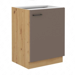 Szafka kuchenna stojąca z półką Rimini 60 D 1F BB szafka odporna na parę wodną rozlaną ciecz i wysoką temperaturę