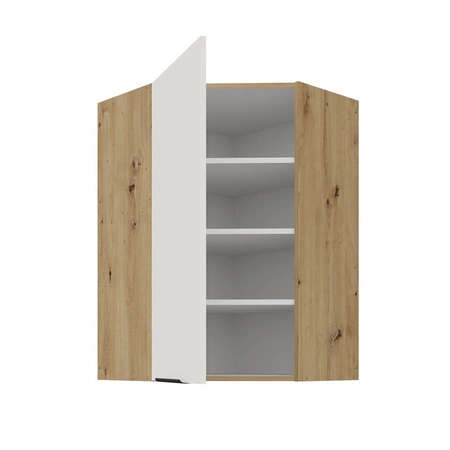 Szafka kuchenna narożna wisząca Corato Ar 60x60 GN-90 1F odporna na uszkodzenia wykończenie frontów w technologii anti fingerprint