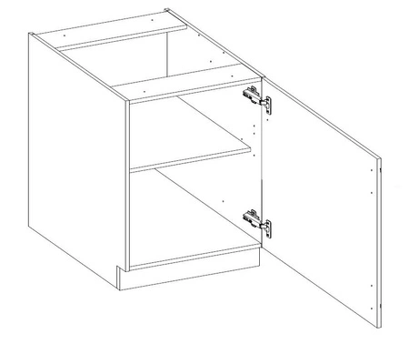 Zestaw mebli kuchennych Monza 260 cm niepowtarzalny styl szafek dopasuje się do kuchni urządzonej w każdym stylu