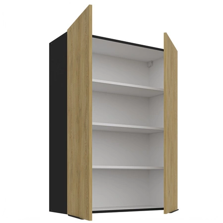 Szafka kuchenna wisząca Crotone 80 G-108 2F metalowe uchwyty krawędziowe szafka odporna na działanie wilgoci i uszkodzenia