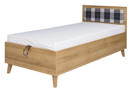 Zestaw mebli Memone dąb złoty / biały / grafitowy nowoczesny design stylowy zestaw mebli do pokoju dziecka w stylu skandynawskim