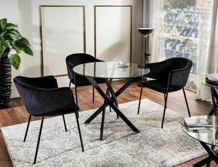 Krzesło tapicerowane Bono beżowe nowoczesne oraz funkcjonalne krzesło industrialne na metalowym stelażu