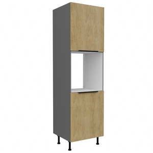 Słupek kuchenny Corsico 60 DP-215 2F szafka do zabudowy piekarnika metalowe uchwyty szafka odporna na działanie wilgoci i uszkodzenia