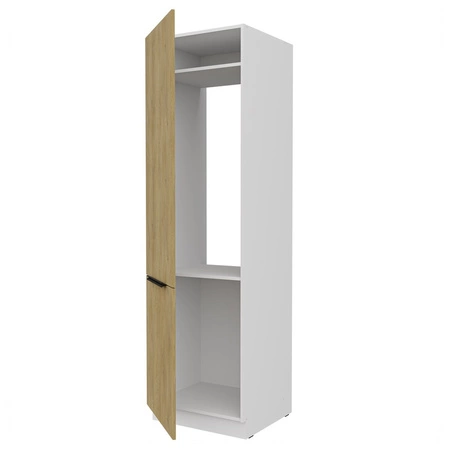 Słupek kuchenny Cremona 60 LO-210 2F szafka do zabudowy lodówki metalowe uchwyty szafka odporna na działanie wilgoci i uszkodzenia