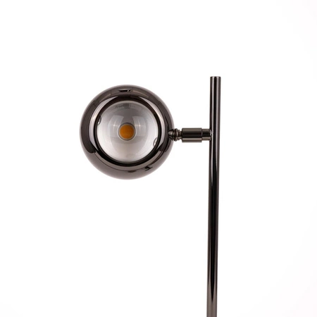 Lampka nocna Globe czarna 5W 3000K elegancki design metalowy korpus regulowane ramię idealna propozycja oświetlenia do biura