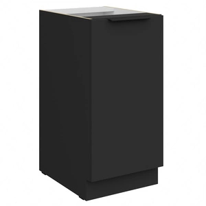 Szafka kuchenna stojąca z półką Alatri Bl 40 D 1F BB szafka odporna na uszkodzenia wykończenie frontów w technologii anti fingerprint