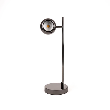 Lampka nocna Globe czarna 5W 3000K elegancki design metalowy korpus regulowane ramię idealna propozycja oświetlenia do biura