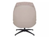 Fotel Giselle antyczny róż / beżowa ekoskóra funkcjonalny oraz nowoczesny fotel obrotowy z metalowymi nogami komfortowy podczas wypoczynku