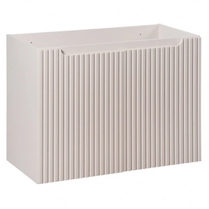 Szafka pod umywalkę Nova 80 cm beżowa funkcjonalna szafka do łazienki gustowne frezowane uchwyty odporność na działanie wilgoci