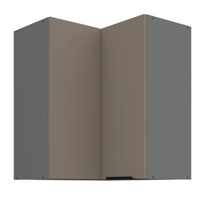 Szafka kuchenna narożna wisząca Fiuggi Ant 60x60 GN-72 2F odporna na uszkodzenia wykończenie frontów w technologii anti fingerprint