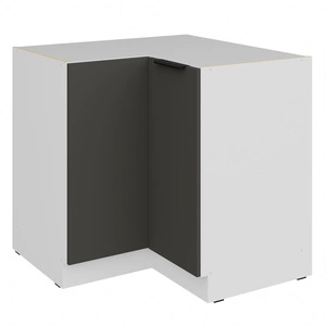 Szafka kuchenna narożna Aversa Wh 90x90 DN 2F BB szafka odporna na uszkodzenia wykończenie frontów w technologii anti fingerprint