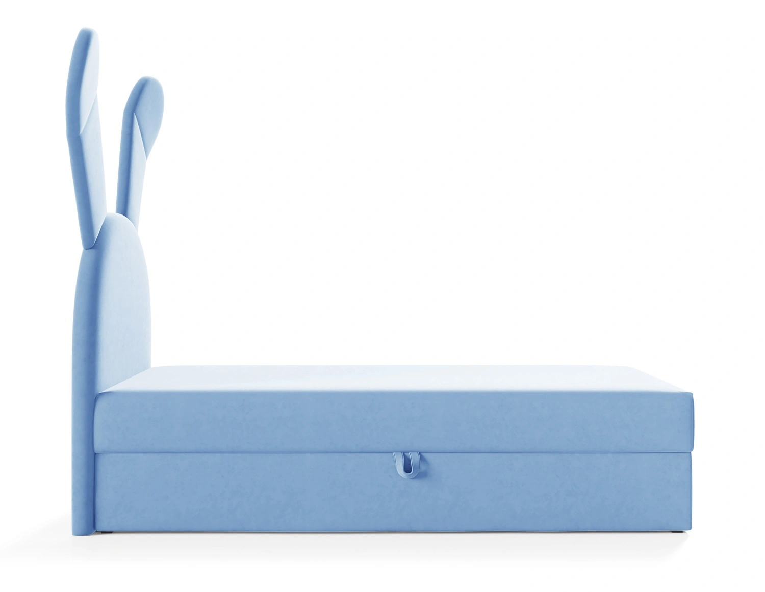 Łóżko kontynentalne Beti 100x200 w kolorze błękitnym