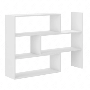 Regał niski Carl biały idealny regał do biura gabinetu lub pokoju nastolatka z możliwością rozsunięcia