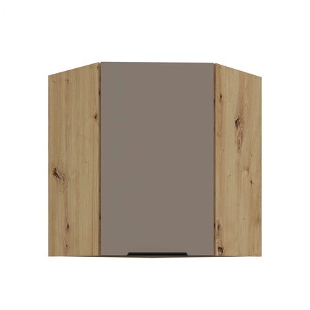 Szafka kuchenna narożna wisząca Fiuggi Ar 60x60 GN-72 1F odporna na uszkodzenia wykończenie frontów w technologii anti fingerprint