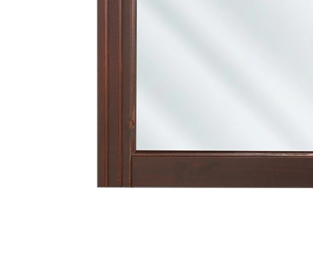 Lustro łazienkowe Retro 73x80 cm dekoracyjne lustro w brązowej drewnianej ramie elegancki i funkcjonalny dodatek do łazienki