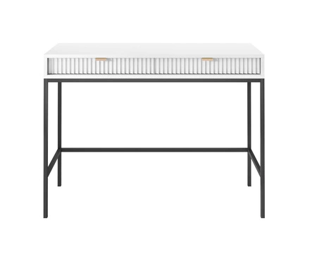 Konsola Lovro biała z szufladami stylowy oraz funkcjonalny mebel do przedpokoju salonu czy biura