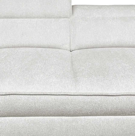 Narożnik z funkcją spania Viano XI Lux zielony lewostronny designerski narożnik z wysuwanym podnóżkiem i pojemnikiem na pościel