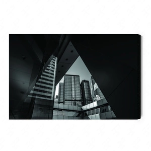 Obraz na płótnie nowoczesne budynki 100x70 cm ponadczasowa ozdoba każdego wnętrza obraz w wyrazistej kolorystyce wysoka jakość wykonania