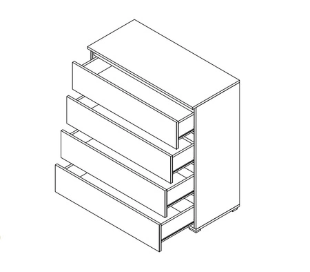 Zestaw mebli Simple pudrowy róż idealna propozycja do pokoju dziecięcego w modnym stylu