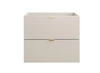 Szafka pod umywalkę Dalia 60 cm beżowa elegancka szafka z szufladami w stylu minimalistycznym możliwość wyboru koloru uchwytów