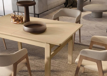 Stół rozkładany Plot 85x149-269 cm dąb jasny estetyczny i praktyczny stół do jadalni uniwersalny styl dopasuje się do każdego wnętrza