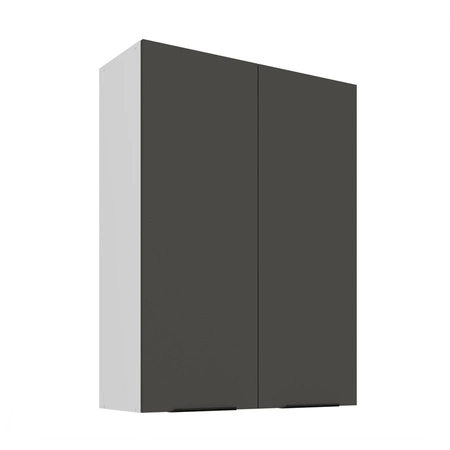 Zestaw mebli kuchennych narożny Aversa Wh 290x230 cm stylowe szafki kuchenne z frontami wykonanymi w technologii anti fingerprint