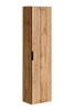 Słupek łazienkowy wiszący Adeel 35 cm dąb wotan szafka odporna na działanie wilgoci i wysokiej temperatury gustowne ryflowane fronty