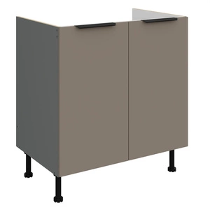 Szafka kuchenna pod zlewozmywak Fiuggi Ant 80 ZL 2F BB szafka odporna na uszkodzenia wykończenie frontów w technologii anti fingerprint