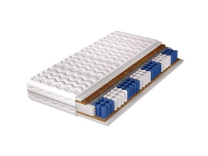 Materac kieszeniowy Atena 80x200 cm 7 stref twardości z matą kokosową dwustronny hipoalergiczny bez substancji uczulających