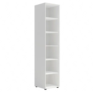 Regał Maxione 45 cm biały funkcjonalny regał na książki idealny do aranżacji pokoju nastolatka lub biura prosta i uniwersalna bryła