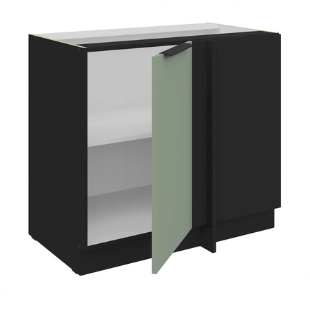 Szafka kuchenna narożna dostawiana Treviso Bl 105 ND 1F BB prawa fronty szafki kuchennej wykończone w technologii anti fingerprint