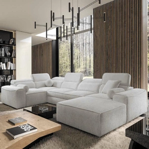 Narożnik z funkcją spania Viano IV szary popiel prawostronny designerski narożnik idealnie wpisujący się w nowoczesne aranżacje