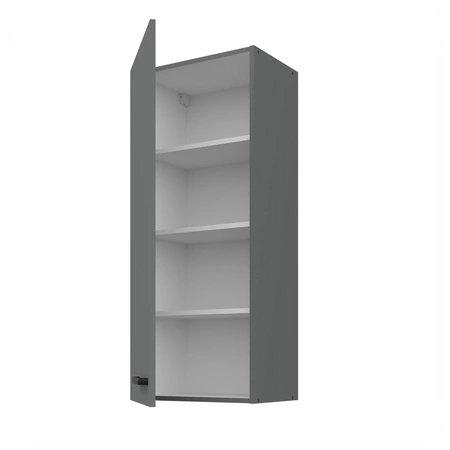 Szafka kuchenna wisząca Verdi 45 G-108 1F szafka odporna na działanie wilgoci i uszkodzenia czarny metalowy uchwyt