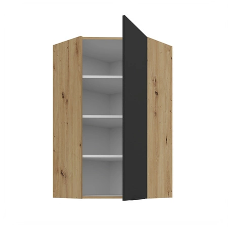 Szafka kuchenna narożna wisząca Alatri Ar 60x60 GN-108 1F odporna na uszkodzenia wykończenie frontów w technologii anti fingerprint