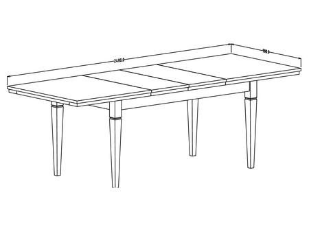 Stół rozkładany Evora 90x160-240 cm dąb dunin atrakcyjny design oraz funkcjonalność zachwyci miłośników wyrazistych wnętrz