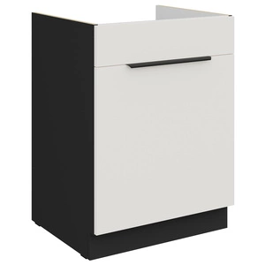 Szafka kuchenna pod zlewozmywak z szufladą Corato Bl 60 ZL 1S BB fronty szafki kuchennej wykończone w technologii anti fingerprint