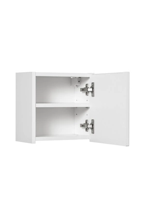 Szafka łazienkowa wisząca Nova 30 cm biała szafka do łazienki o nietuzinkowym charakterze elegancki ryflowany front