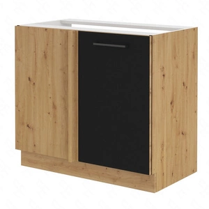 Szafka kuchenna narożna dostawiana Monza 105 ND 1F BB lewa szafka odporna na parę wodną wysoką temperaturę i rozlaną ciecz