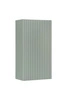 Szafka łazienkowa wisząca Line Reed Green 30 cm szałwiowa stylowa szafka do łazienki z oryginalnym pionowym ryflowaniem