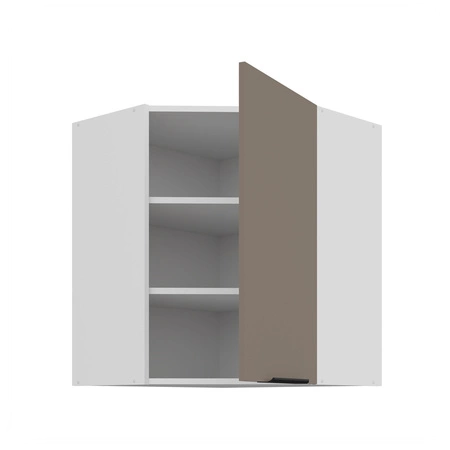 Szafka kuchenna narożna wisząca Fiuggi Wh 60x60 GN-72 1F odporna na uszkodzenia wykończenie frontów w technologii anti fingerprint