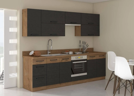 Zestaw mebli kuchennych Valico 260 cm szafki doskonale prezentują się we wnętrzach klasycznych oraz nowoczesnych