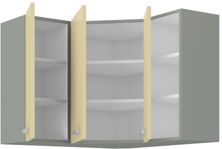 Zestaw mebli kuchennych narożny Karmen 170x190 cm fronty w połysku niepowtarzalny styl szafek dopasuje się do wnętrza każdej kuchni