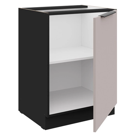 Szafka kuchenna stojąca z półką Tarraco 60 D 1F BB metalowy uchwyt krawędziowy szafka odporna na działanie wilgoci i uszkodzenia