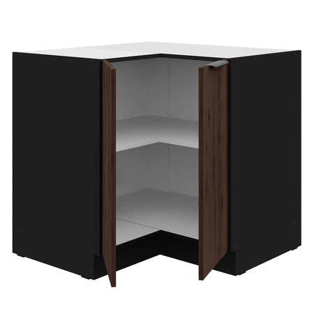 Szafka kuchenna narożna Brianza 90x90 DN 2F BB metalowy uchwyt krawędziowy szafka odporna na działanie wilgoci i uszkodzenia