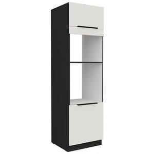 Słupek kuchenny Corato Bl 60 DPM-210 2F szafka do zabudowy mikrofali i piekarnika fronty wykonane w technologii anti fingerprint