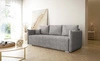 Kanapa rozkładana Bianco szara funkcjonalna sofa do salonu o nowoczesnym minimalistycznym designie wykonana z tkaniny typu boucle